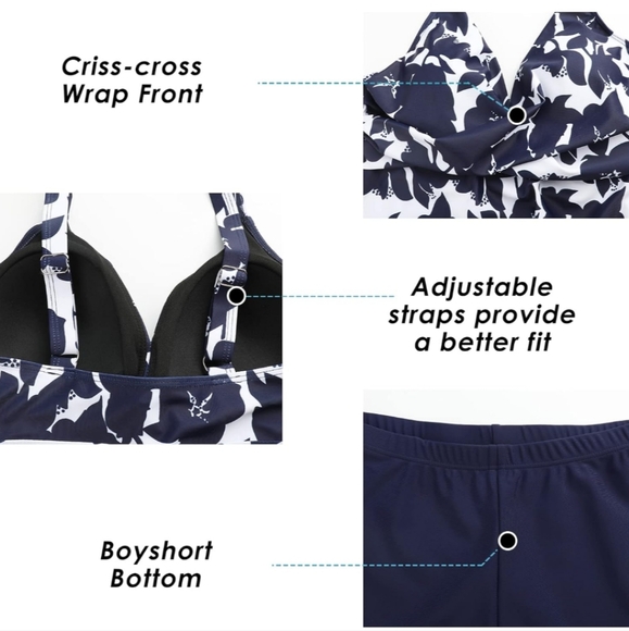 SEAFORM PLUS SIZE Tummy Control Tankini Swimsuit - Picture 4 of 8